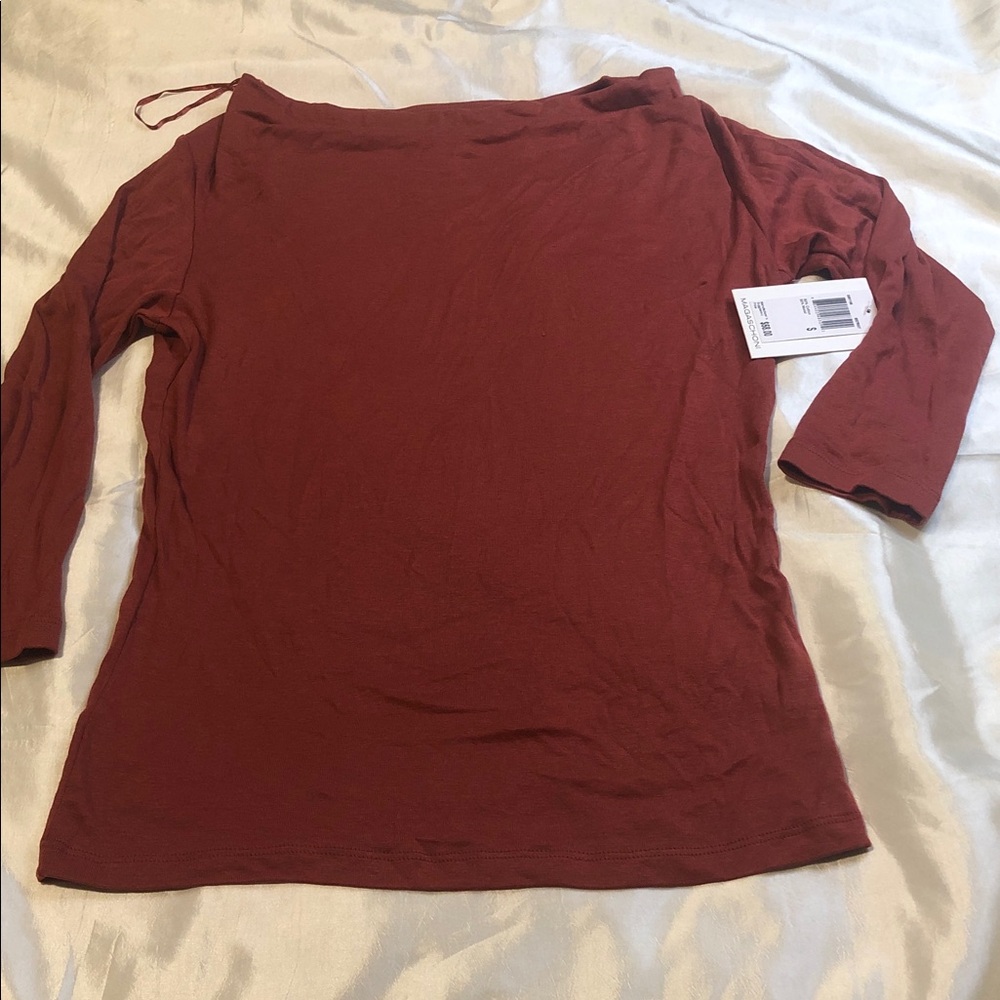 Magaschoni Brick Red Blouse